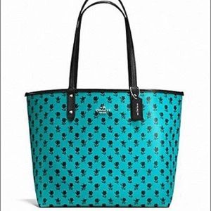COACH TOTE IN BADLANDS FLORAL (F55863) turquoise